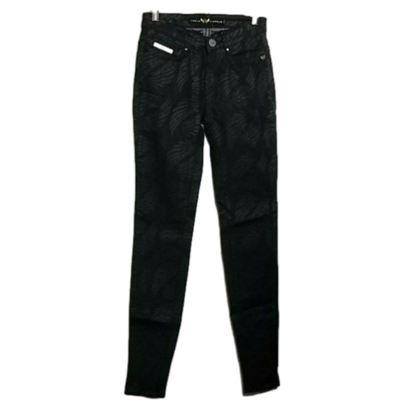 trey's angel Denim - TREY'S Angels Sexy 3/4 Skinny Jeans Angel Wings